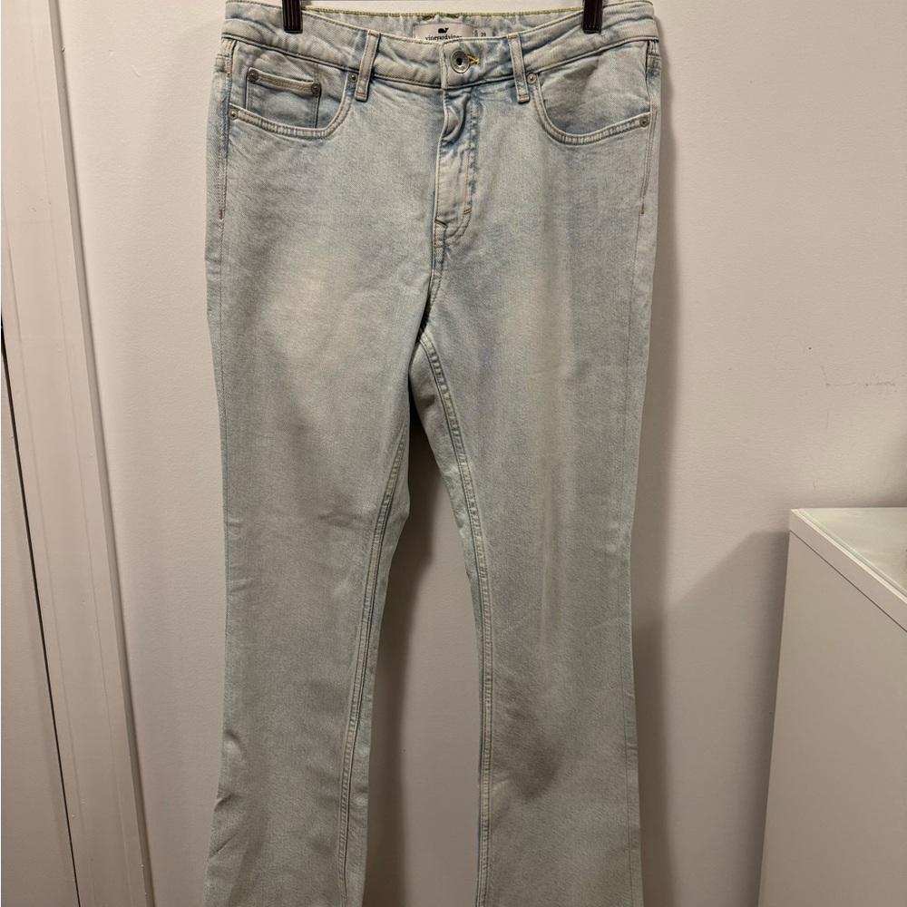 Vineyard Vines High-rise Kick flare Light Blue Jeans